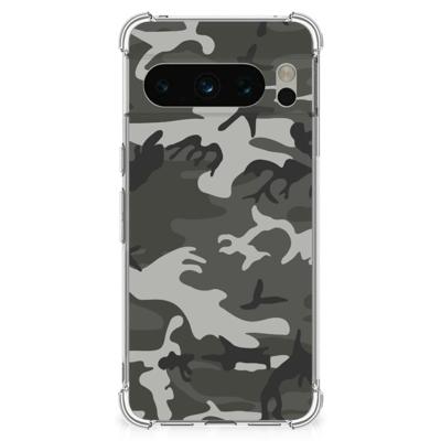 Google Pixel 8 Pro Doorzichtige Silicone Hoesje Army Light Google Pixel 8 Pro Doorzichtige Silicone Hoesje Army Light