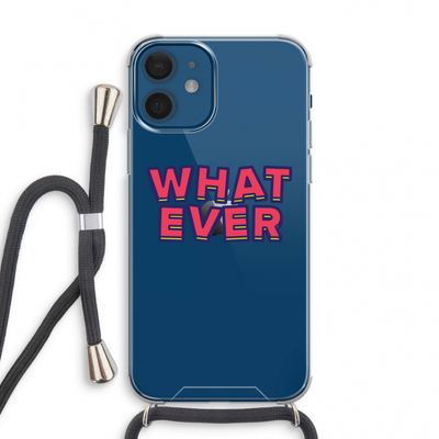 Whatever: iPhone 12 mini Transparant Hoesje met koord
