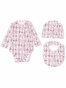 Marni Kids body à imprimé monogrammé - Rose