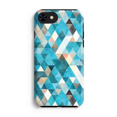 Gekleurde driehoekjes blauw: iPhone 7 Tough Case