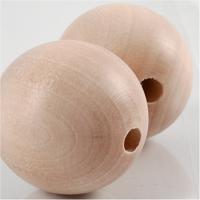 Creativ Company Houten kraal, d 35 mm, gatgrootte 6 mm, 2 stuk/ 1 doos