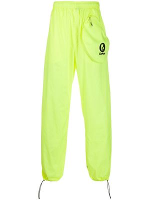 Off-White pantalon de jogging à logo imprimé - Jaune