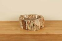Waskom versteend hout VH000001, 38x31x15 cm