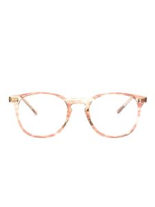 Oliver Peoples lunettes de vue Finley à effet écailles de tortue - Marron