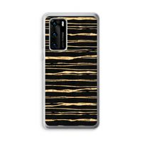 Gouden strepen: Huawei P40 Transparant Hoesje