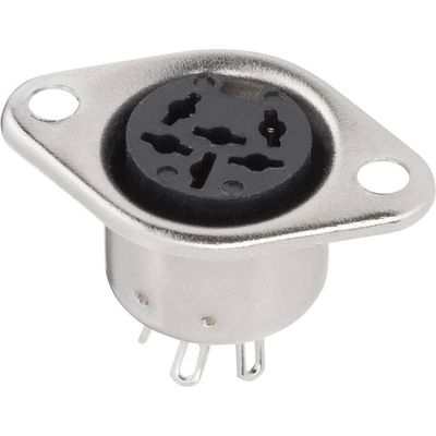 BKL Electronic 0208094 DIN-connector Flensbus, contacten recht Aantal polen: 6 Zilver 1 stuk(s) BKL Electronic 0208094 DIN-connector Flensbus, contacten recht Aantal polen: 6 Zilver 1 stuk(s)