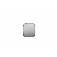 INK SP30 spiegel - 60x4x60cm contour in stalen kader incl indir LED - verwarming - color changing - dimbaar en schakelaar - geborsteld RVS 8409713