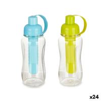 Fles CH42345-1 CH42345-1 Blauw Groen Polypropyleen Plastic 600 ml 7,5 x 21 x 9 cm 7,5 x 21 x 7 cm Schenktuit (24 Stuks)