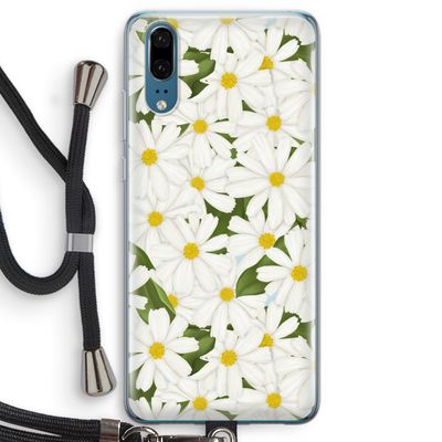 Summer Daisies: Huawei P20 Transparant Hoesje met koord