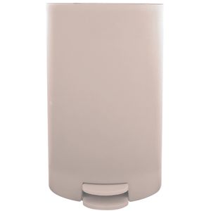MSV kleine pedaalemmer - kunststof - beige - 3L - 15 x 27 cm - Badkamer/toilet   -