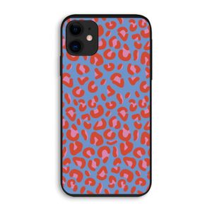 Leopard blue: iPhone 11 Biologisch afbreekbaar hoesje