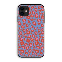 Leopard blue: iPhone 11 Biologisch afbreekbaar hoesje