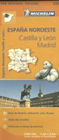 Michelin Wegenkaart 575 Spanje Noordwest - Castilla y León, Madrid (Paperback)