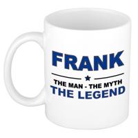 Frank cadeau mok - man myth legend - naam koffiemok - 300 ml - collega - vaderdag