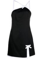 MSGM robe courte à liserés contrastants - Noir MSGM robe courte à liserés contrastants - Noir