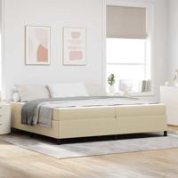 Bedframe Lichtgroen Grijs 200 x 200 cm Katoenen stof