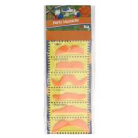 Oranje nep snorren verkleedaccessoires - 6x stuks - EK/WK plaksnorren - Koningsdag Oranje nep snorren verkleedaccessoires - 6x stuks - EK/WK plaksnorren - Koningsdag