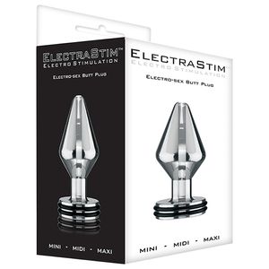 ElectraStim Midi Classic Electro Butt Plug Buttplug Zilver Metaal 1 stuk(s)
