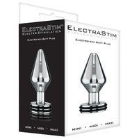 ElectraStim Midi Classic Electro Butt Plug Buttplug Zilver Metaal 1 stuk(s) - thumbnail