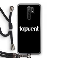 Topvent Zwart: Xiaomi Redmi 9 Transparant Hoesje met koord