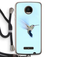 Kolibri: Motorola Moto Z Force Transparant Hoesje met koord