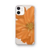 Orange Ellila flower: iPhone 12 mini Transparant Hoesje