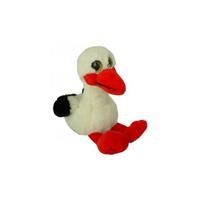 Pia Soft Toys Pluche ooievaar knuffel - 18 cm - vogel - geboorte
