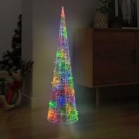 VidaXL Lichtkegel decoratief led meerkleurig 120 cm acryl