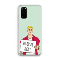 Gimme a call: Samsung Galaxy S20 Transparant Hoesje