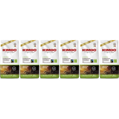 Kimbo Aroma Biologisch - koffiebonen - 6 x 1 kilo