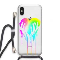 Hold My Heart: iPhone X Transparant Hoesje met koord
