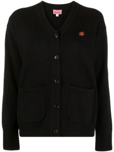 Kenzo cardigan à logo imprimé - Noir