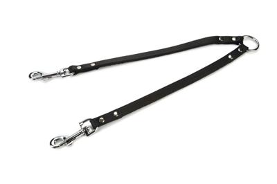 Beeztees Beeztees Koppelstuk 2 Honden Hondenriem Zwart 30x12cm