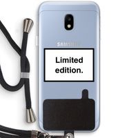 Limited edition: Samsung Galaxy J3 (2017) Transparant Hoesje met koord
