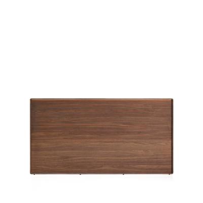Kave Home Hoofdbord 'Norlen' Met LED-verlichting, Walnootfineer, 160 x 200cm