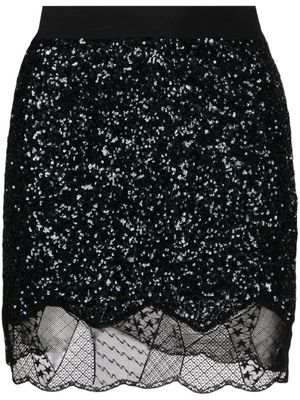 Zadig&Voltaire jupe Justicia ornée de sequins - Noir