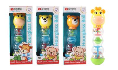 Jonotoys Baby rammelaar giraffe/ beer 23cm