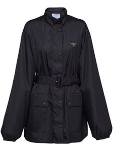 Prada imperméable en nylon r - Noir