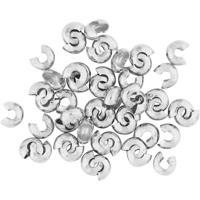 Creativ Company Metalen hoes, d 5 mm, verzilverd, 500 stuk/ 1 doos