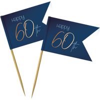 Prikkers 60 Jaar Elegant True Blue (36st)