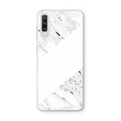 Biggest stripe: Samsung Galaxy A70 Transparant Hoesje