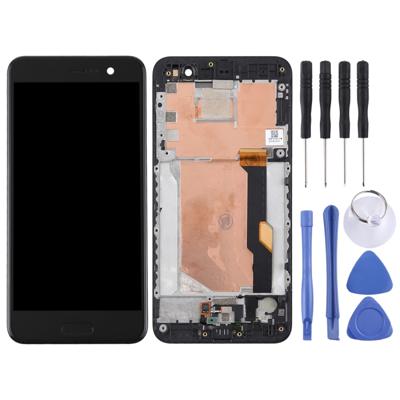 LCD-scherm en Digitizer volledige montage met Frame voor HTC U spelen (zwart)
