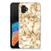 Samsung Galaxy Xcover 6 Pro | TPU | Siliconen hoesje | Marmer Goud
