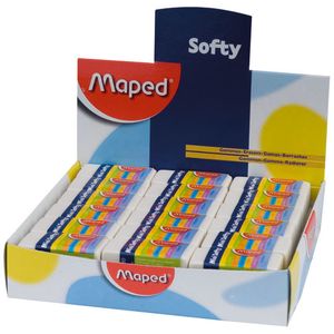 Maped potloodgom Softy mini formaat, doos van 36 stuks