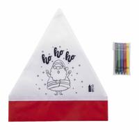 Kerstmuts zelf kleuren