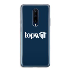 Topwijf Navy: OnePlus 7 Pro Transparant Hoesje