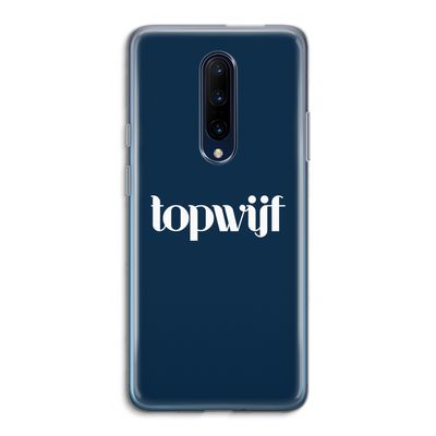 Topwijf Navy: OnePlus 7 Pro Transparant Hoesje