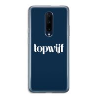 Topwijf Navy: OnePlus 7 Pro Transparant Hoesje