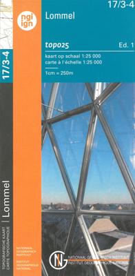 Wandelkaart - Topografische kaart 17/3-4 Topo25 Lommel | NGI - Nationaal Geografisch Instituut