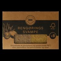 CC Hansen Kleine schuursponsjes plantenvezels uit kokosnoot 8 Stuks